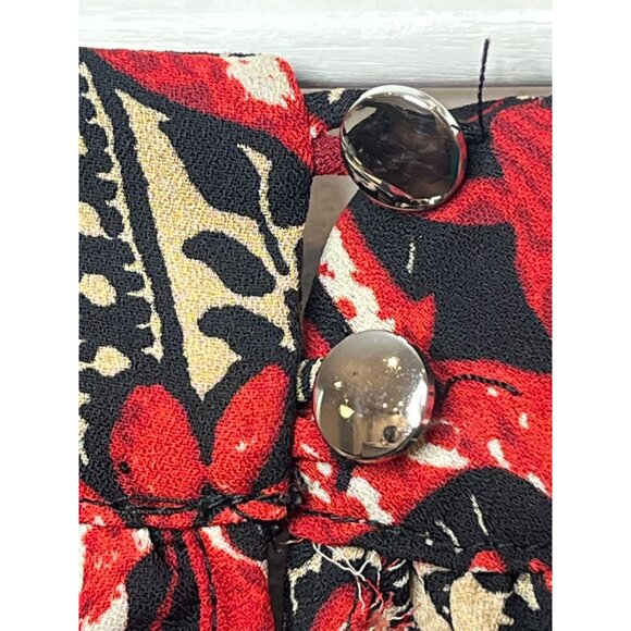 Ashley Stewart Top Womens Plus Size 26 4X Shirt Sleeveless Tunic Blouse Red Work - Picture 15 of 16